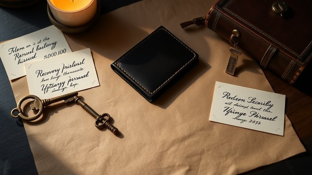 securely back up phrases